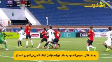 بهدف قاتل.. حرس الحدود يخطف فوزًا صعبًا من البنك الأهلي في الدوري الممتاز